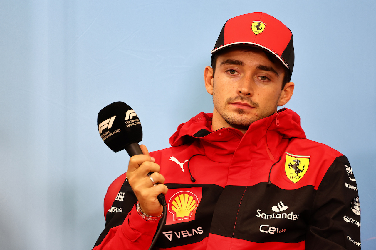 GP GIAPPONE, Charles Leclerc (MON) Ferrari in the post race FIA Press Conference.
09.10.2022. Formula 1 World Championship, Rd 18, Japanese Grand Prix, Suzuka, Japan, Gara Day.
- www.xpbimages.com, EMail: requests@xpbimages.com © Copyright: Batchelor / XPB Images