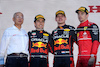 GP GIAPPONE, The podium (L to R): Charles Leclerc (MON) Ferrari, second; Sergio Perez (MEX) Red Bull Racing, vincitore; Carlos Sainz Jr (ESP) Ferrari, third.
09.10.2022. Formula 1 World Championship, Rd 18, Japanese Grand Prix, Suzuka, Japan, Gara Day.
- www.xpbimages.com, EMail: requests@xpbimages.com © Copyright: Bearne / XPB Images