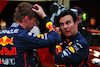 GP GIAPPONE, Gara winner Max Verstappen (NLD) Red Bull Racing with team mate Sergio Perez (MEX) Red Bull Racing in parc ferme.
09.10.2022. Formula 1 World Championship, Rd 18, Japanese Grand Prix, Suzuka, Japan, Gara Day.
 - www.xpbimages.com, EMail: requests@xpbimages.com © Copyright: Coates / XPB Images