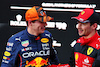 GP GIAPPONE, (L to R): vincitore Max Verstappen (NLD) Red Bull Racing with Charles Leclerc (MON) Ferrari in parc ferme.
09.10.2022. Formula 1 World Championship, Rd 18, Japanese Grand Prix, Suzuka, Japan, Gara Day.
 - www.xpbimages.com, EMail: requests@xpbimages.com © Copyright: Coates / XPB Images