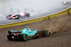GP GIAPPONE, Sebastian Vettel (GER) Aston Martin F1 Team AMR22 spins off at the partenza of the race.
09.10.2022. Formula 1 World Championship, Rd 18, Japanese Grand Prix, Suzuka, Japan, Gara Day.
- www.xpbimages.com, EMail: requests@xpbimages.com © Copyright: Batchelor / XPB Images