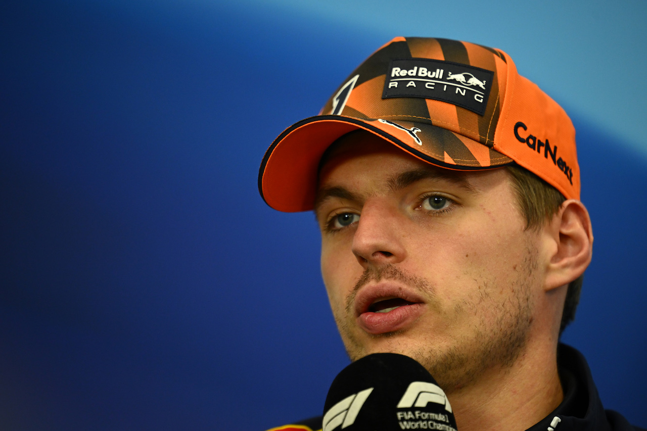 GP GIAPPONE, Max Verstappen (NLD) Red Bull Racing in the FIA Press Conference.
06.10.2022. Formula 1 World Championship, Rd 18, Japanese Grand Prix, Suzuka, Japan, Preparation Day.
- www.xpbimages.com, EMail: requests@xpbimages.com © Copyright: XPB Images
