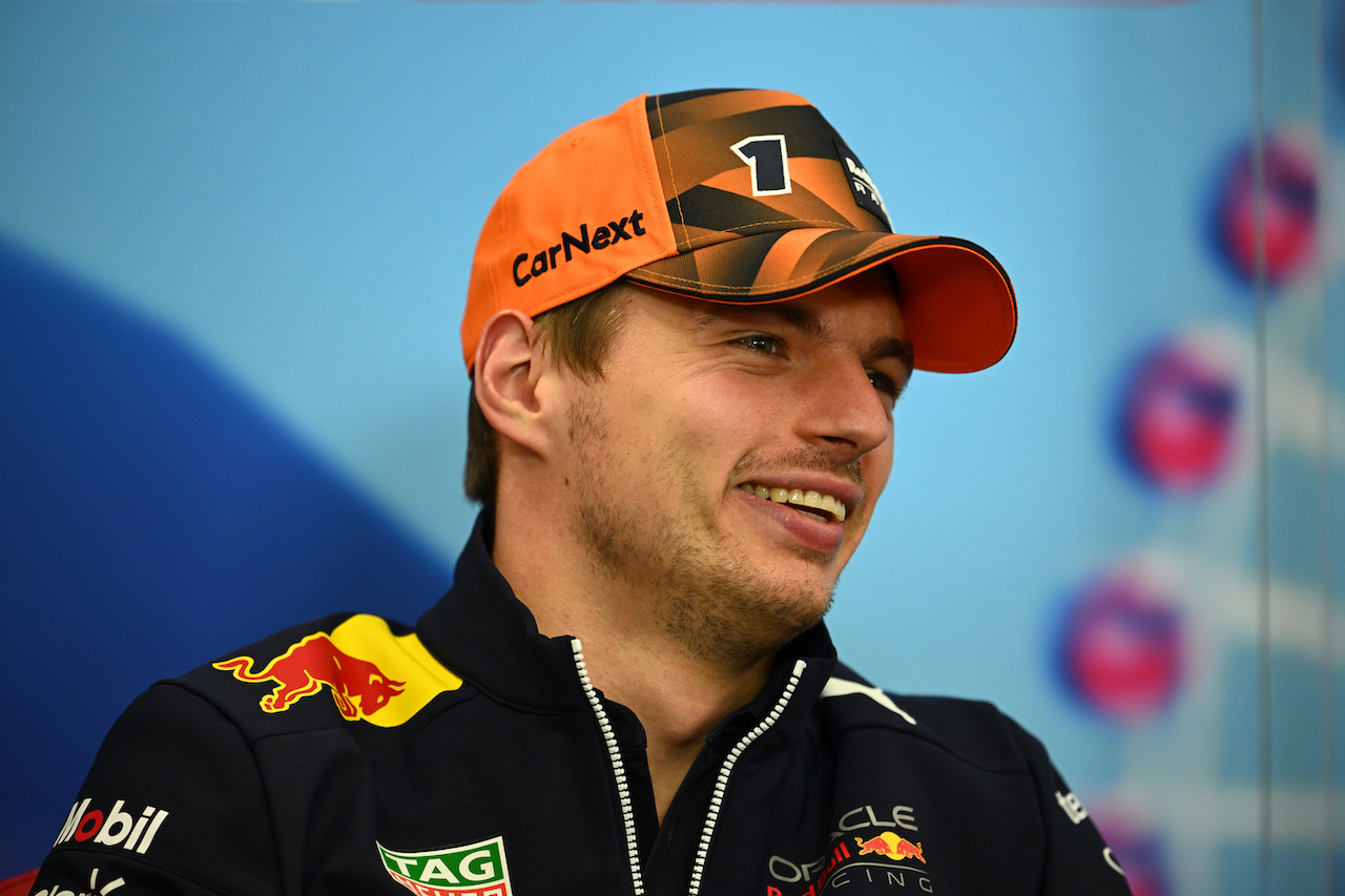 GP GIAPPONE, Max Verstappen (NLD) Red Bull Racing in the FIA Press Conference.
06.10.2022. Formula 1 World Championship, Rd 18, Japanese Grand Prix, Suzuka, Japan, Preparation Day.
- www.xpbimages.com, EMail: requests@xpbimages.com © Copyright: XPB Images