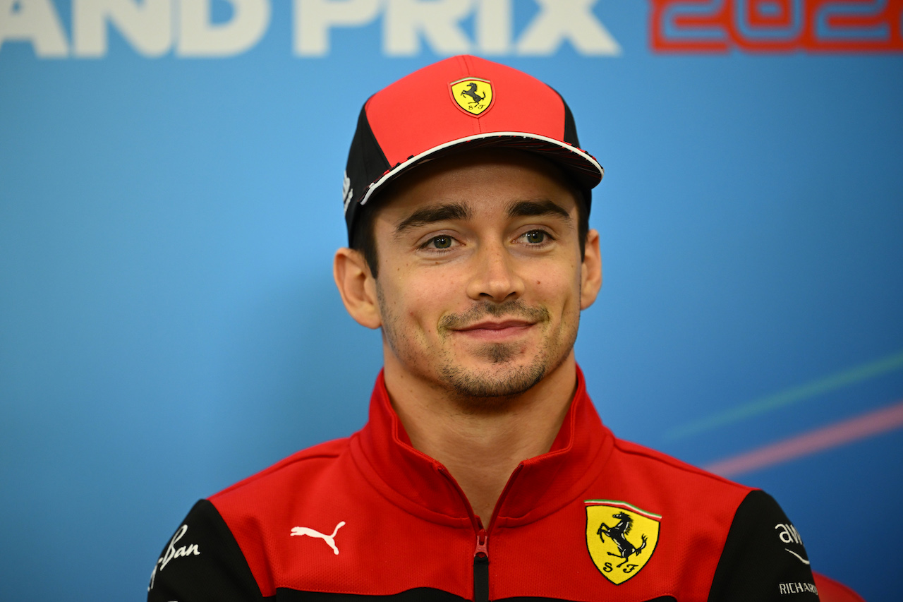GP GIAPPONE, Charles Leclerc (MON) Ferrari in the FIA Press Conference.
06.10.2022. Formula 1 World Championship, Rd 18, Japanese Grand Prix, Suzuka, Japan, Preparation Day.
- www.xpbimages.com, EMail: requests@xpbimages.com © Copyright: XPB Images