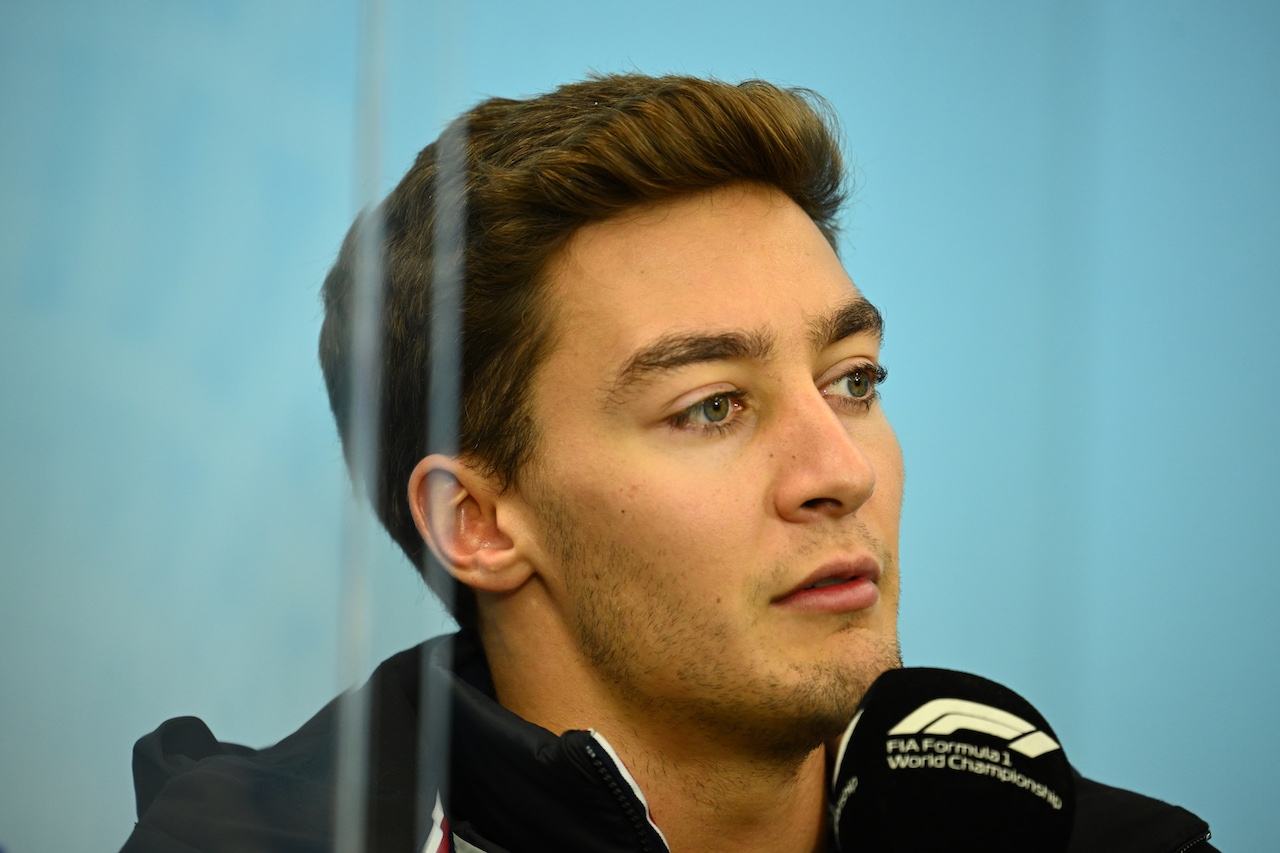 GP GIAPPONE, George Russell (GBR) Mercedes AMG F1 in the FIA Press Conference.
06.10.2022. Formula 1 World Championship, Rd 18, Japanese Grand Prix, Suzuka, Japan, Preparation Day.
- www.xpbimages.com, EMail: requests@xpbimages.com © Copyright: XPB Images