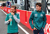 GP GIAPPONE, (L to R): Sebastian Vettel (GER) Aston Martin F1 Team with team mate Lance Stroll (CDN) Aston Martin F1 Team.
06.10.2022. Formula 1 World Championship, Rd 18, Japanese Grand Prix, Suzuka, Japan, Preparation Day.
 - www.xpbimages.com, EMail: requests@xpbimages.com © Copyright: Coates / XPB Images