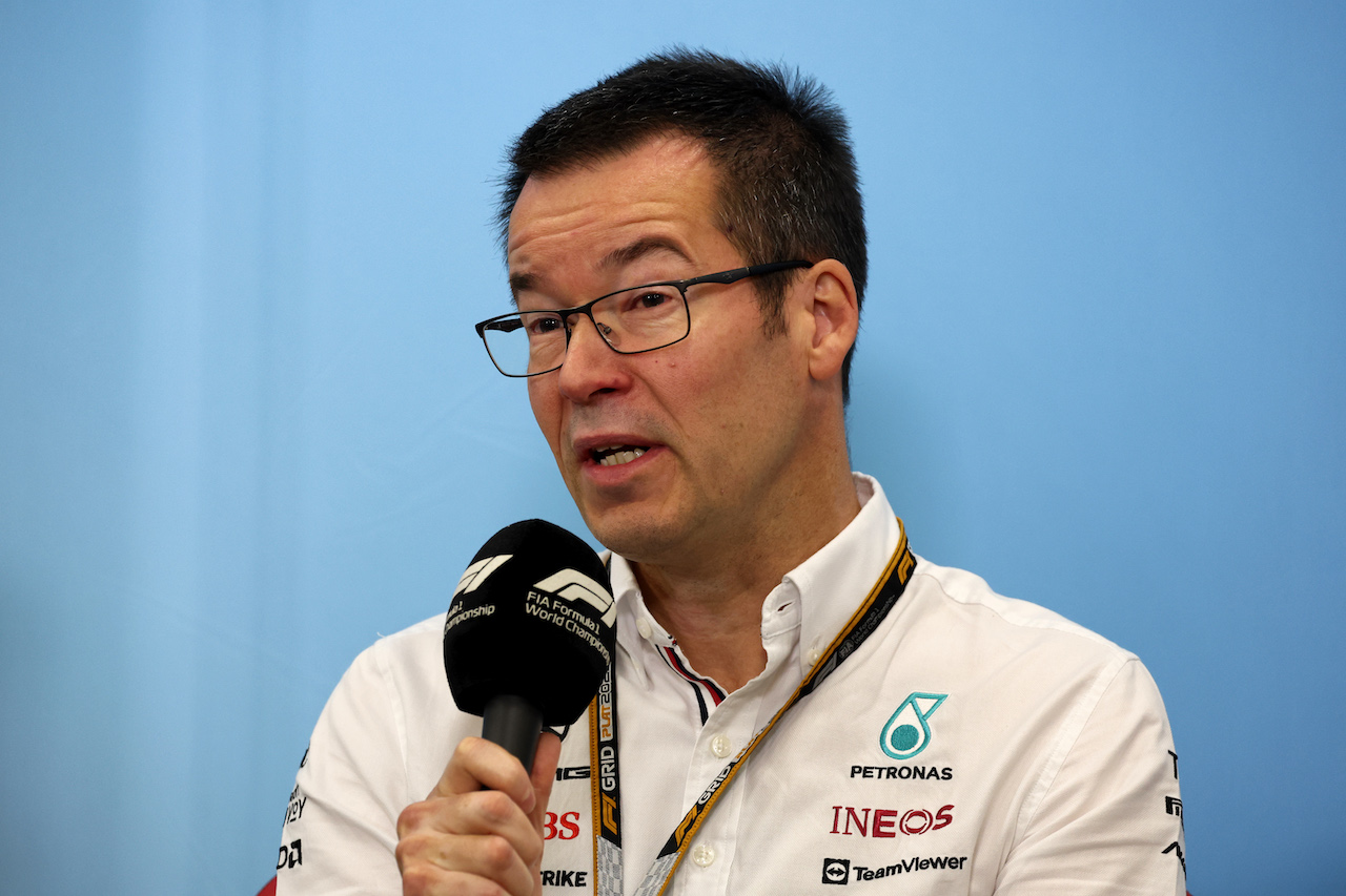 GP GIAPPONE, Mike Elliott (GBR) Mercedes AMG F1 Technical Director, in the FIA Press Conference.
08.10.2022. Formula 1 World Championship, Rd 18, Japanese Grand Prix, Suzuka, Japan, Qualifiche Day.
- www.xpbimages.com, EMail: requests@xpbimages.com © Copyright: Bearne / XPB Images