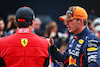 GP GIAPPONE, Max Verstappen (NLD) Red Bull Racing with Carlos Sainz Jr (ESP) Ferrari in qualifying parc ferme.
08.10.2022. Formula 1 World Championship, Rd 18, Japanese Grand Prix, Suzuka, Japan, Qualifiche Day.
 - www.xpbimages.com, EMail: requests@xpbimages.com © Copyright: Coates / XPB Images