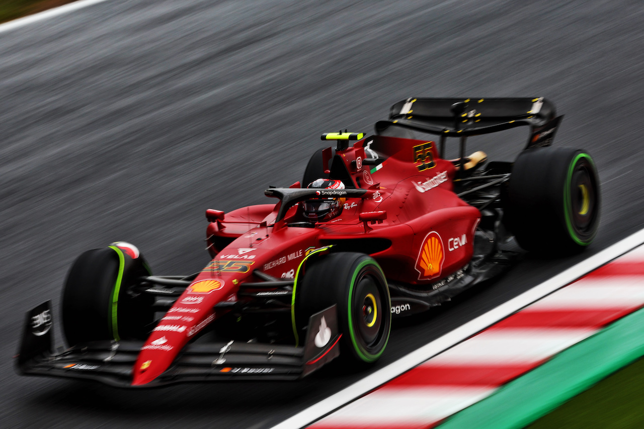 GP GIAPPONE, Carlos Sainz Jr (ESP) Ferrari F1-75.
07.10.2022. Formula 1 World Championship, Rd 18, Japanese Grand Prix, Suzuka, Japan, Practice Day.
 - www.xpbimages.com, EMail: requests@xpbimages.com © Copyright: Coates / XPB Images