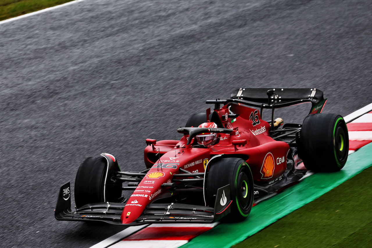 GP GIAPPONE, Charles Leclerc (MON) Ferrari F1-75.
07.10.2022. Formula 1 World Championship, Rd 18, Japanese Grand Prix, Suzuka, Japan, Practice Day.
 - www.xpbimages.com, EMail: requests@xpbimages.com © Copyright: Coates / XPB Images