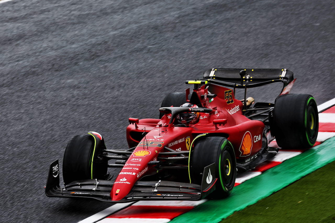 GP GIAPPONE, Carlos Sainz Jr (ESP) Ferrari F1-75.
07.10.2022. Formula 1 World Championship, Rd 18, Japanese Grand Prix, Suzuka, Japan, Practice Day.
 - www.xpbimages.com, EMail: requests@xpbimages.com © Copyright: Coates / XPB Images