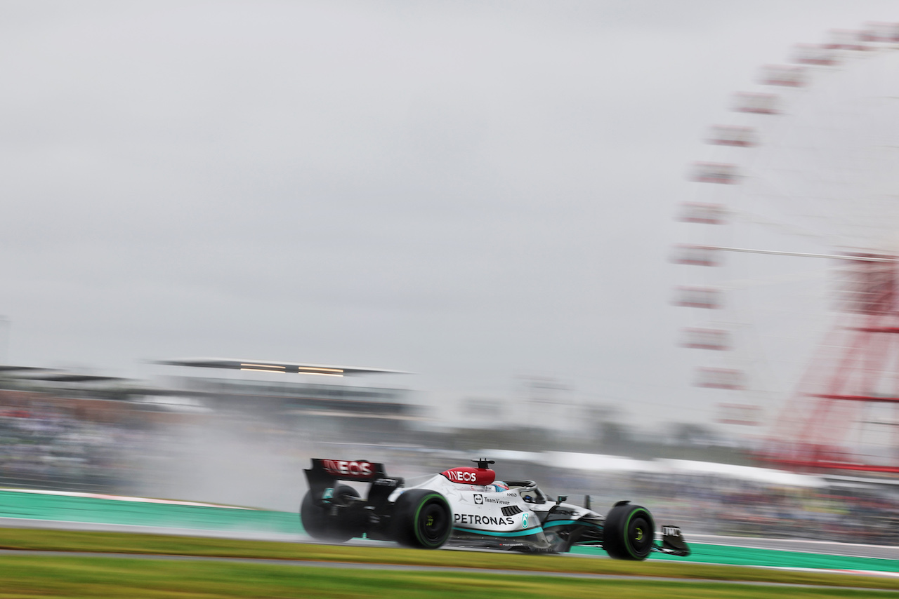 GP GIAPPONE, George Russell (GBR) Mercedes AMG F1 W13.
07.10.2022. Formula 1 World Championship, Rd 18, Japanese Grand Prix, Suzuka, Japan, Practice Day.
- www.xpbimages.com, EMail: requests@xpbimages.com © Copyright: Bearne / XPB Images