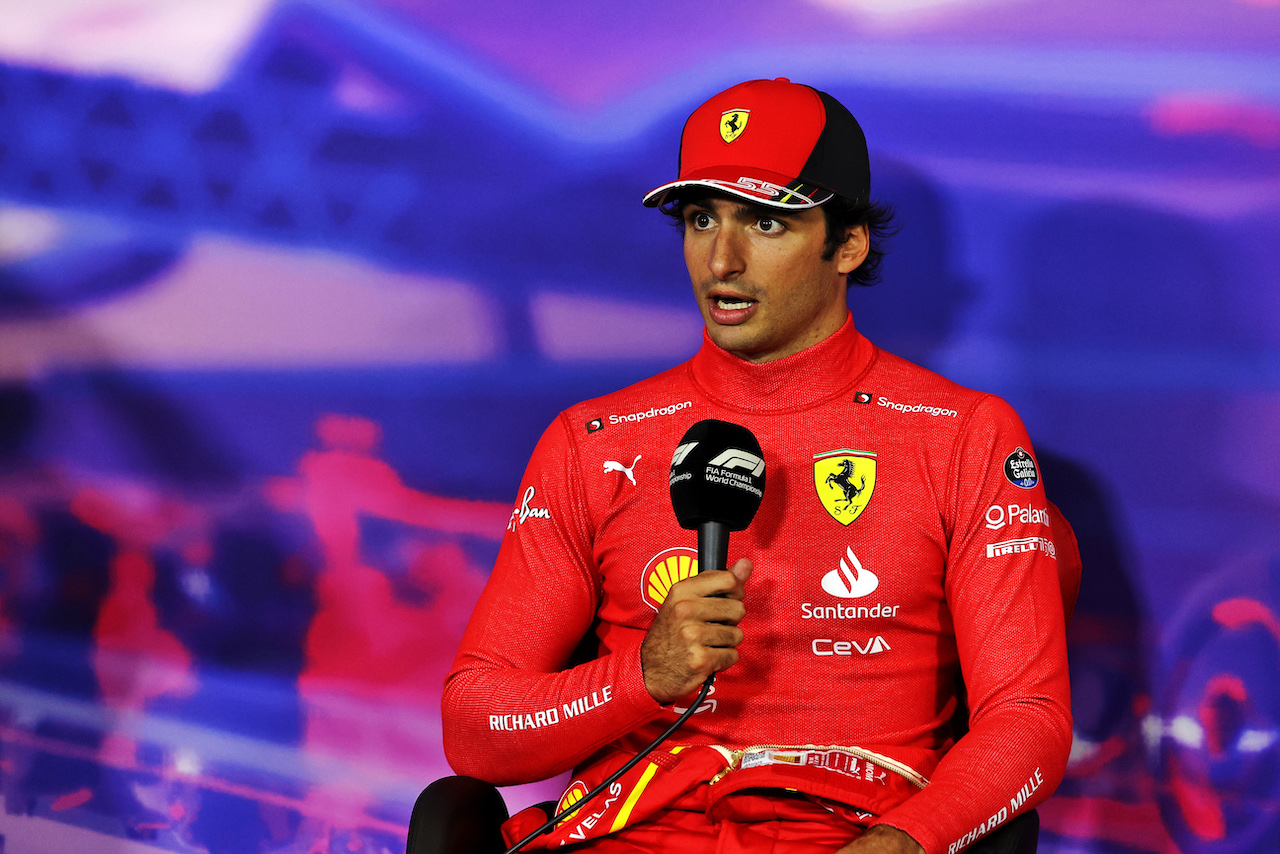 GP GRAN BRETAGNA, Carlos Sainz Jr (ESP) Ferrari in the post race FIA Press Conference.
03.07.2022. Formula 1 World Championship, Rd 10, British Grand Prix, Silverstone, England, Gara Day.
- www.xpbimages.com, EMail: requests@xpbimages.com © Copyright: Moy / XPB Images
