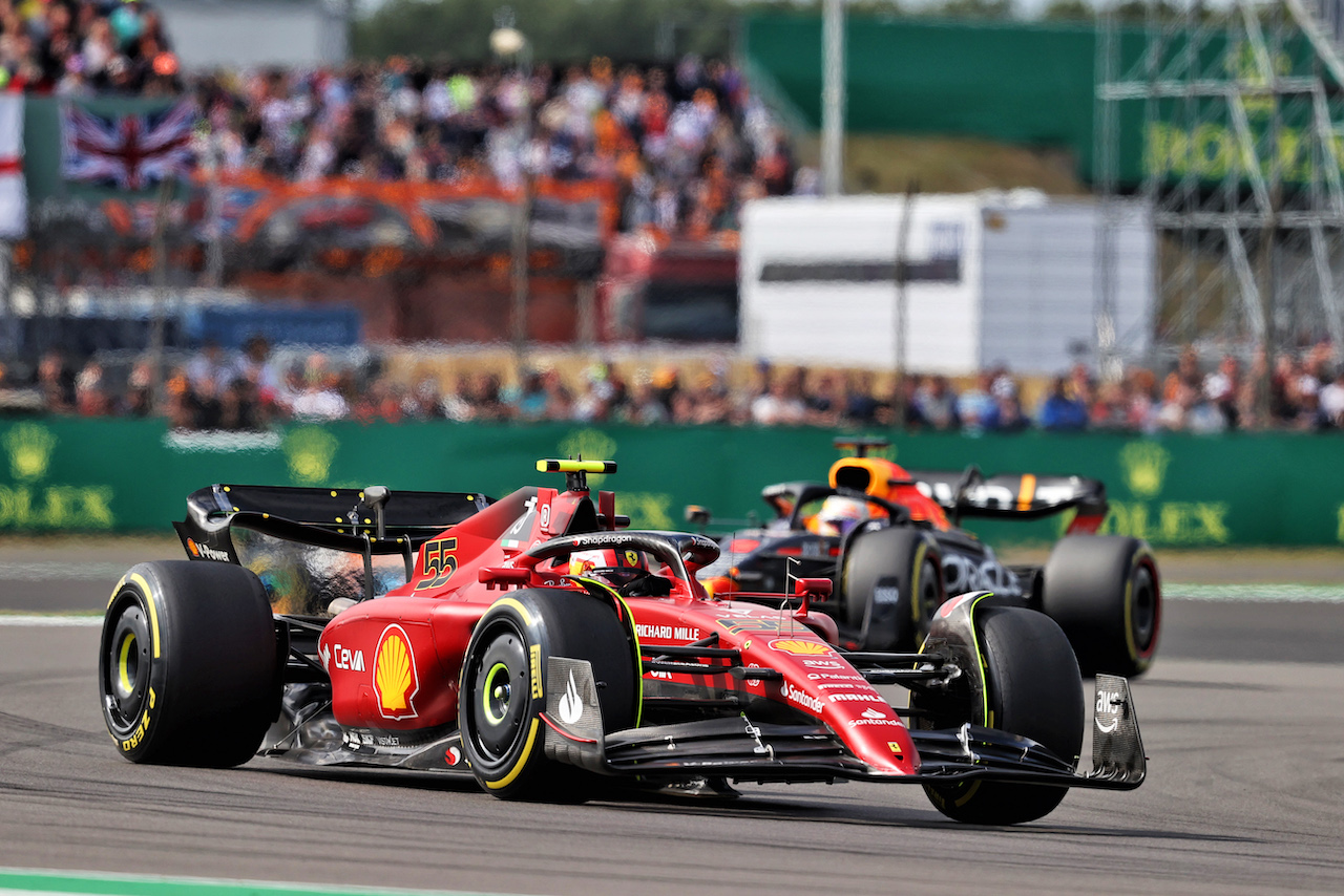 GP GRAN BRETAGNA, Carlos Sainz Jr (ESP) Ferrari F1-75.
03.07.2022. Formula 1 World Championship, Rd 10, British Grand Prix, Silverstone, England, Gara Day.
- www.xpbimages.com, EMail: requests@xpbimages.com © Copyright: Moy / XPB Images