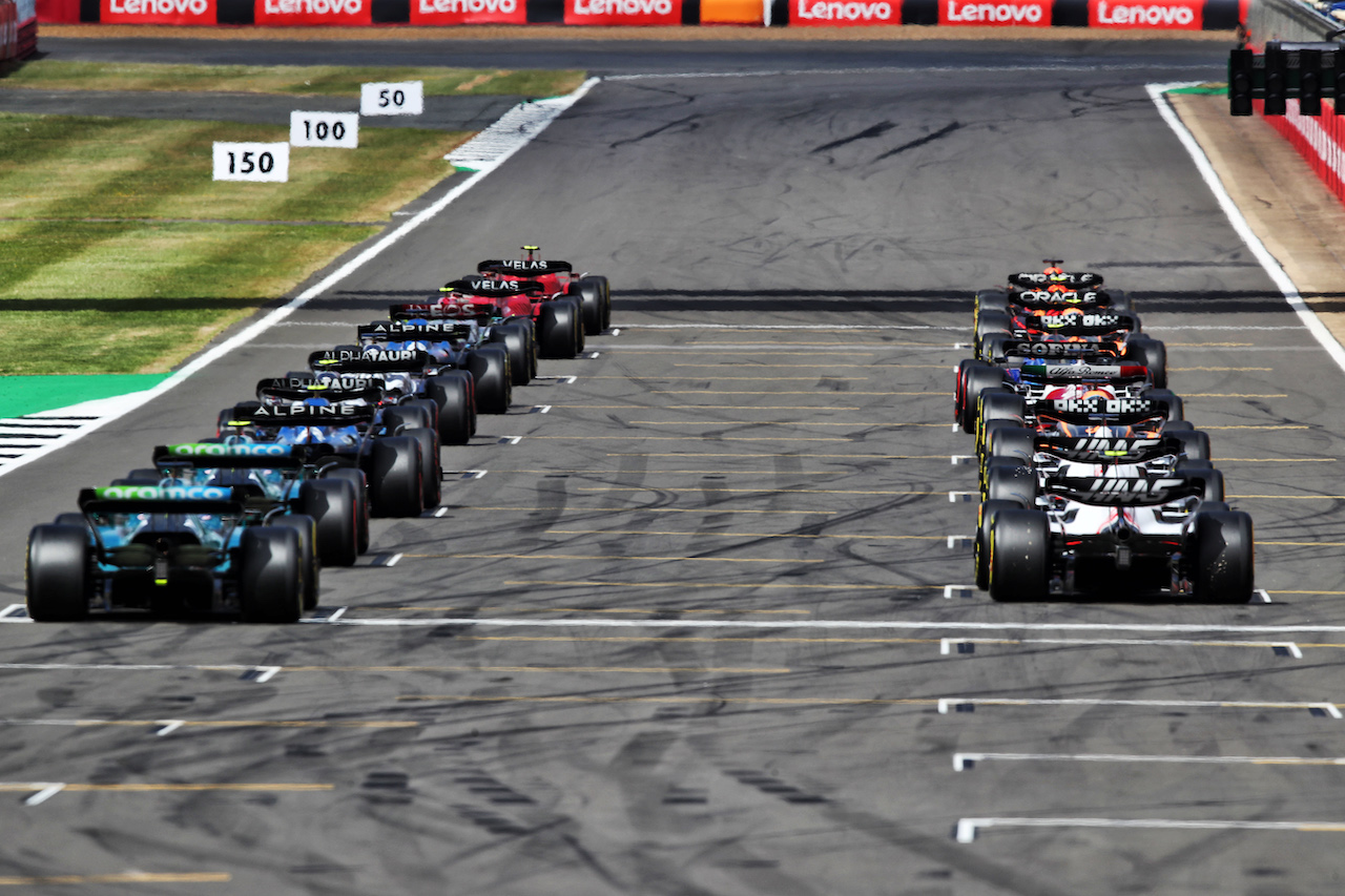 GP GRAN BRETAGNA, The repartenza of the race.
03.07.2022. Formula 1 World Championship, Rd 10, British Grand Prix, Silverstone, England, Gara Day.
 - www.xpbimages.com, EMail: requests@xpbimages.com © Copyright: Coates / XPB Images