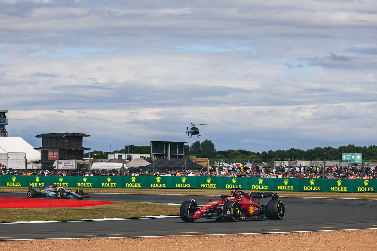 GP GRAN BRETAGNA, Charles Leclerc (MON) Ferrari F1-75.
03.07.2022. Formula 1 World Championship, Rd 10, British Grand Prix, Silverstone, England, Gara Day.
- www.xpbimages.com, EMail: requests@xpbimages.com © Copyright: Bearne / XPB Images