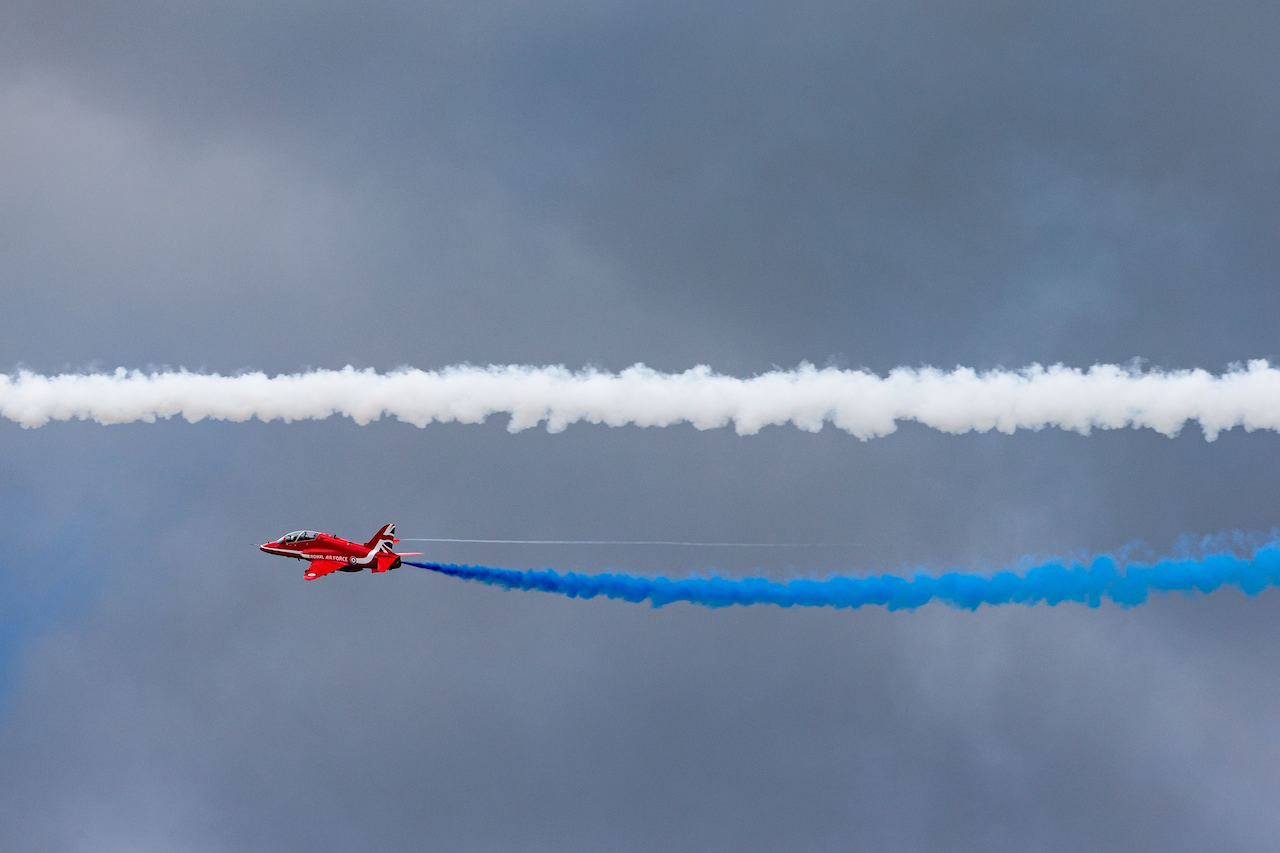 GP GRAN BRETAGNA, Circuit Atmosfera - Red Arrows.
03.07.2022. Formula 1 World Championship, Rd 10, British Grand Prix, Silverstone, England, Gara Day.
- www.xpbimages.com, EMail: requests@xpbimages.com © Copyright: Rew / XPB Images