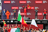GP GRAN BRETAGNA, The podium (L to R): Sergio Perez (MEX) Red Bull Racing, second; Carlos Sainz Jr (ESP) Ferrari, vincitore; Lewis Hamilton (GBR) Mercedes AMG F1, third.
03.07.2022. Formula 1 World Championship, Rd 10, British Grand Prix, Silverstone, England, Gara Day.
 - www.xpbimages.com, EMail: requests@xpbimages.com © Copyright: Coates / XPB Images