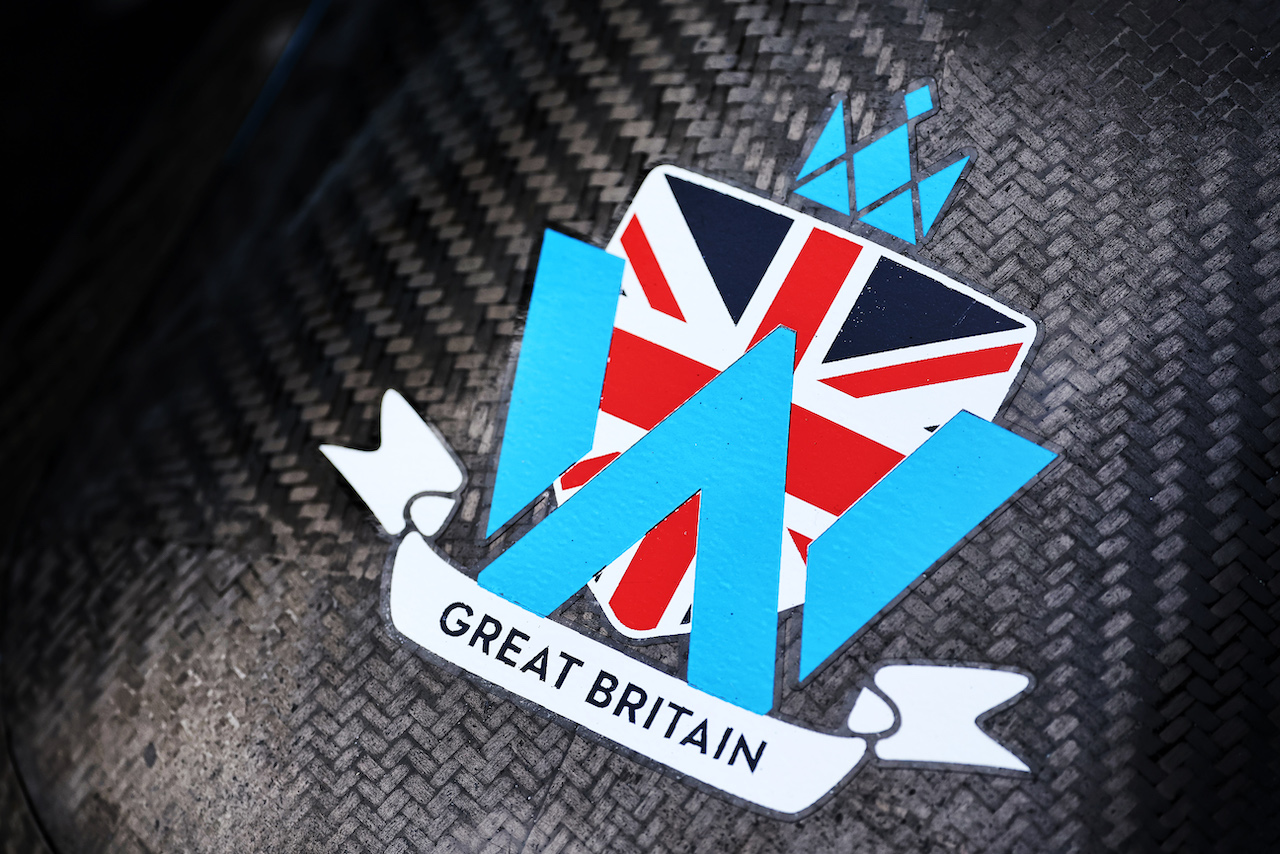GP GRAN BRETAGNA, Williams Racing FW44 - logo.
30.06.2022. Formula 1 World Championship, Rd 10, British Grand Prix, Silverstone, England, Preparation Day.
- www.xpbimages.com, EMail: requests@xpbimages.com © Copyright: Batchelor / XPB Images