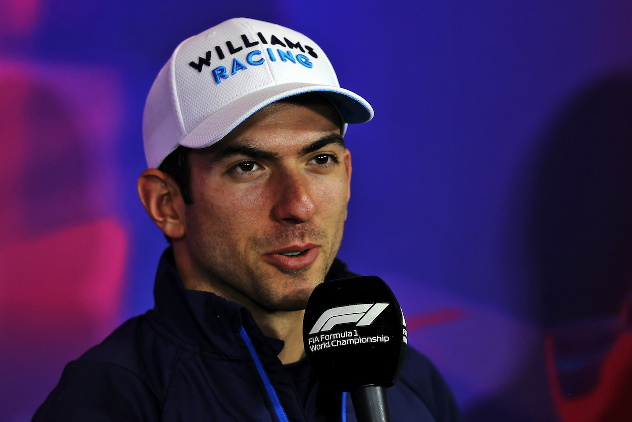 GP GRAN BRETAGNA, Nicholas Latifi (CDN) Williams Racing in the FIA Press Conference.
30.06.2022. Formula 1 World Championship, Rd 10, British Grand Prix, Silverstone, England, Preparation Day.
- www.xpbimages.com, EMail: requests@xpbimages.com © Copyright: Moy / XPB Images