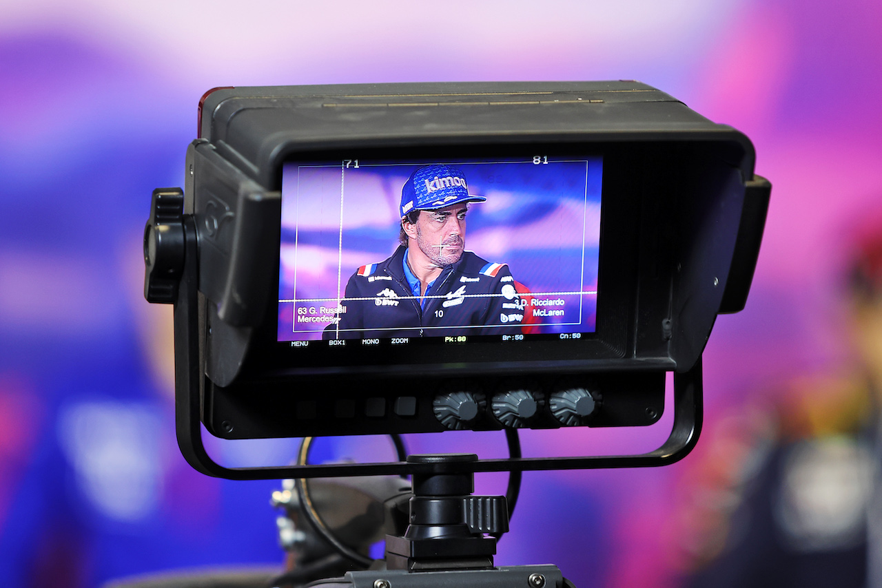 GP GRAN BRETAGNA, Fernando Alonso (ESP) Alpine F1 Team in the FIA Press Conference.
30.06.2022. Formula 1 World Championship, Rd 10, British Grand Prix, Silverstone, England, Preparation Day.
- www.xpbimages.com, EMail: requests@xpbimages.com © Copyright: Moy / XPB Images