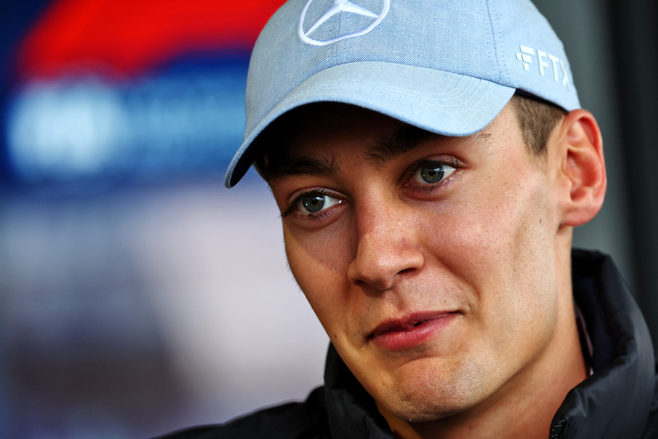 GP GRAN BRETAGNA, George Russell (GBR) Mercedes AMG F1.
30.06.2022. Formula 1 World Championship, Rd 10, British Grand Prix, Silverstone, England, Preparation Day.
- www.xpbimages.com, EMail: requests@xpbimages.com © Copyright: Batchelor / XPB Images