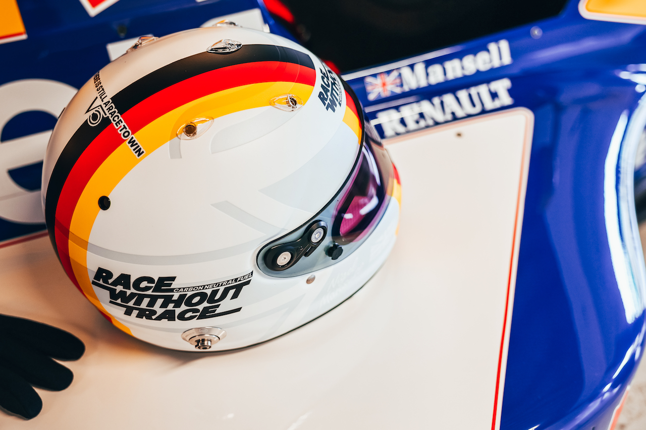 GP GRAN BRETAGNA, The helmet of Sebastian Vettel (GER) with his Williams FW14.
30.06.2022. Formula 1 World Championship, Rd 10, British Grand Prix, Silverstone, England, Preparation Day.
- www.xpbimages.com, EMail: requests@xpbimages.com © Copyright: Batchelor / XPB Images