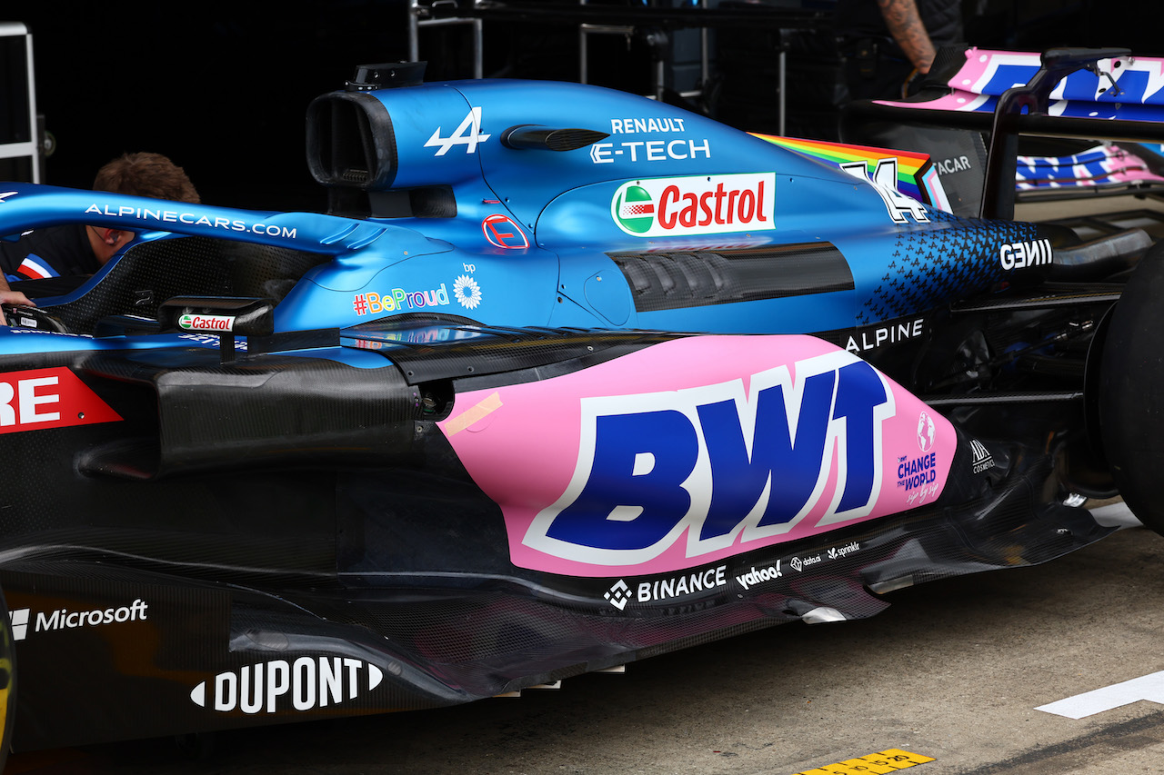GP GRAN BRETAGNA, Alpine F1 Team A522.
30.06.2022. Formula 1 World Championship, Rd 10, British Grand Prix, Silverstone, England, Preparation Day.
- www.xpbimages.com, EMail: requests@xpbimages.com © Copyright: Batchelor / XPB Images
