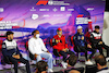 GP GRAN BRETAGNA, (L to R): Pierre Gasly (FRA) AlphaTauri; Lewis Hamilton (GBR) Mercedes AMG F1; Charles Leclerc (MON) Ferrari; Nicholas Latifi (CDN) Williams Racing; e Guanyu Zhou (CHN) Alfa Romeo F1 Team, in the FIA Press Conference.
30.06.2022. Formula 1 World Championship, Rd 10, British Grand Prix, Silverstone, England, Preparation Day.
- www.xpbimages.com, EMail: requests@xpbimages.com © Copyright: Moy / XPB Images
