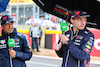 GP GRAN BRETAGNA, (L to R): Sergio Perez (MEX) Red Bull Racing e Max Verstappen (NLD) Red Bull Racing.
30.06.2022. Formula 1 World Championship, Rd 10, British Grand Prix, Silverstone, England, Preparation Day.
 - www.xpbimages.com, EMail: requests@xpbimages.com © Copyright: Coates / XPB Images