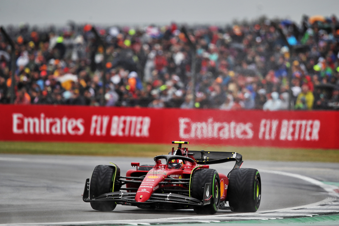 GP GRAN BRETAGNA, Carlos Sainz Jr (ESP) Ferrari F1-75.
02.07.2022. Formula 1 World Championship, Rd 10, British Grand Prix, Silverstone, England, Qualifiche Day.
 - www.xpbimages.com, EMail: requests@xpbimages.com © Copyright: Coates / XPB Images
