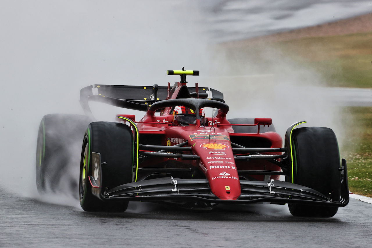 GP GRAN BRETAGNA, Carlos Sainz Jr (ESP) Ferrari F1-75.
02.07.2022. Formula 1 World Championship, Rd 10, British Grand Prix, Silverstone, England, Qualifiche Day.
- www.xpbimages.com, EMail: requests@xpbimages.com © Copyright: Davenport / XPB Images