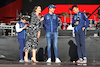 GP GRAN BRETAGNA, (L to R): Laura Winter (GBR) F1 Presenter with Nicholas Latifi (CDN) Williams Racing e  Alexander Albon (THA) Williams Racing on the FanZone stage. 
02.07.2022. Formula 1 World Championship, Rd 10, British Grand Prix, Silverstone, England, Qualifiche Day.
- www.xpbimages.com, EMail: requests@xpbimages.com © Copyright: Rew / XPB Images