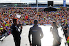 GP GRAN BRETAGNA, (L to R): Alexander Albon (THA) Williams Racing with Nicholas Latifi (CDN) Williams Racing e Laura Winter (GBR) F1 Presenter on the FanZone stage. 
02.07.2022. Formula 1 World Championship, Rd 10, British Grand Prix, Silverstone, England, Qualifiche Day.
- www.xpbimages.com, EMail: requests@xpbimages.com © Copyright: Rew / XPB Images