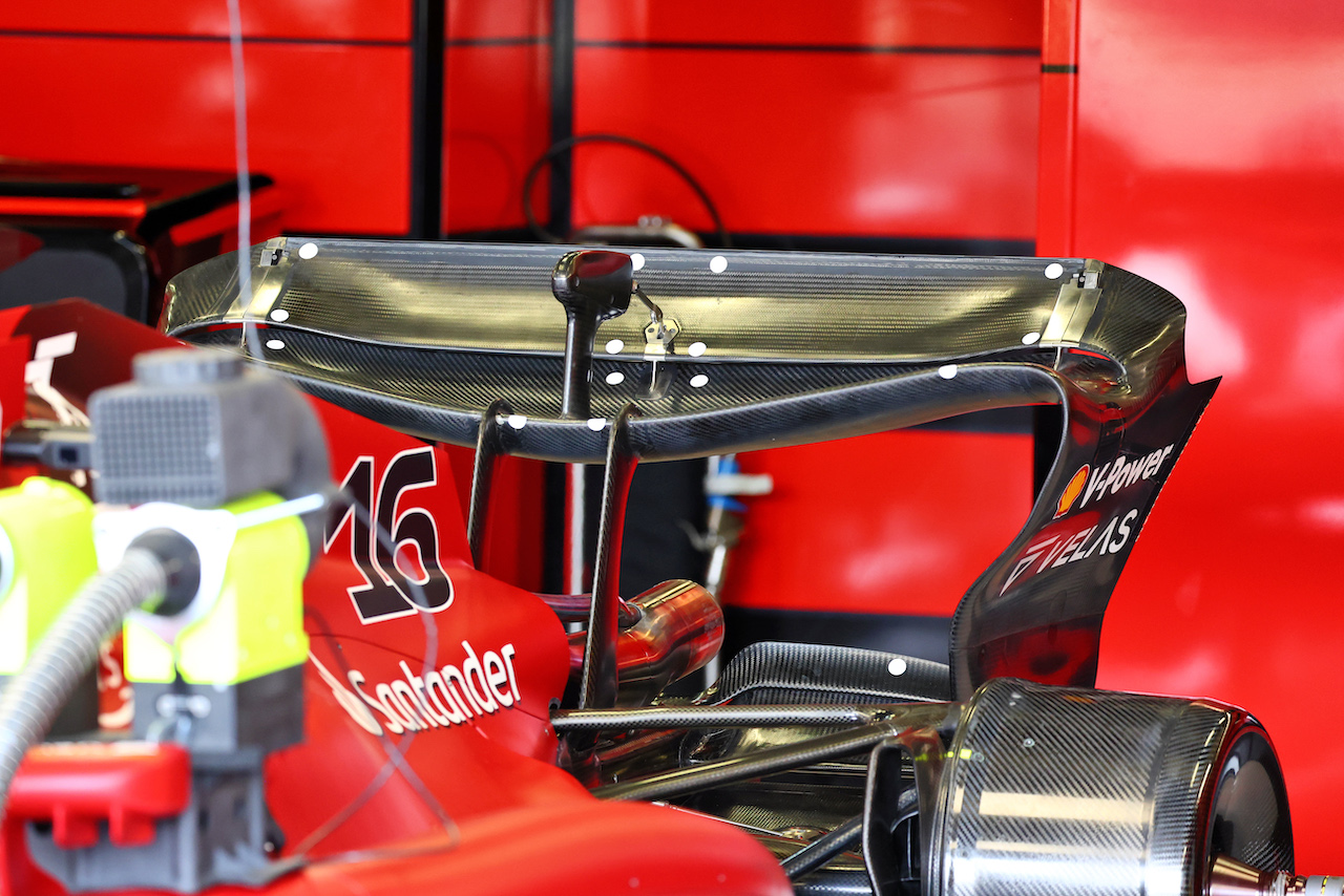 GP GRAN BRETAGNA, Ferrari F1-75 rear wing.
01.07.2022. Formula 1 World Championship, Rd 10, British Grand Prix, Silverstone, England, Practice Day.
- www.xpbimages.com, EMail: requests@xpbimages.com © Copyright: Batchelor / XPB Images