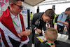 GP GRAN BRETAGNA, George Russell (GBR) Mercedes AMG F1 signs autographs for the fans.
01.07.2022. Formula 1 World Championship, Rd 10, British Grand Prix, Silverstone, England, Practice Day.
 - www.xpbimages.com, EMail: requests@xpbimages.com © Copyright: Coates / XPB Images
