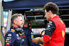 GP GRAN BRETAGNA, (L to R): Christian Horner (GBR) Red Bull Racing Team Principal with Mattia Binotto (ITA) Ferrari Team Principal.
01.07.2022. Formula 1 World Championship, Rd 10, British Grand Prix, Silverstone, England, Practice Day.
- www.xpbimages.com, EMail: requests@xpbimages.com © Copyright: Batchelor / XPB Images