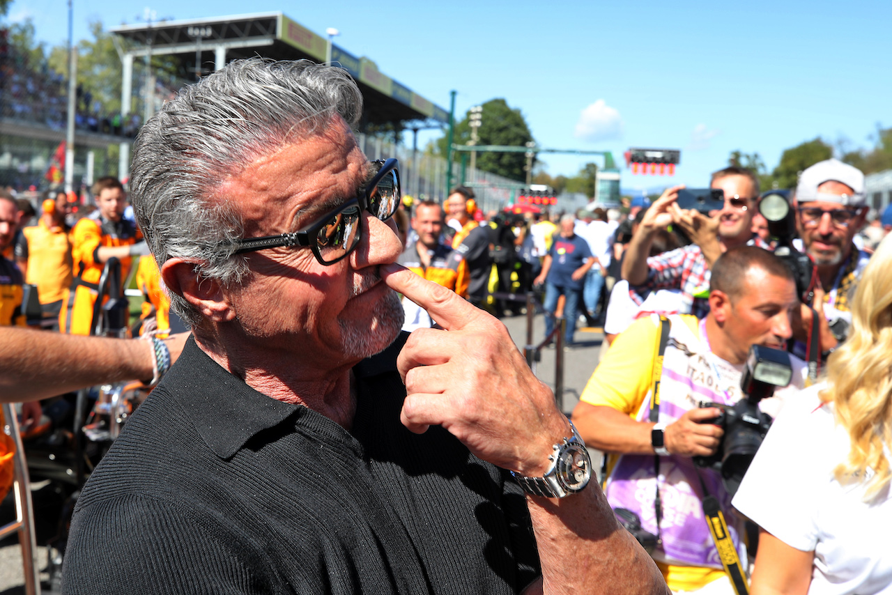 GP ITALIA, Sylvester Stallone (USA) Actor, on the grid.
11.09.2022. Formula 1 World Championship, Rd 16, Italian Grand Prix, Monza, Italy, Gara Day.
 - www.xpbimages.com, EMail: requests@xpbimages.com © Copyright: Coates / XPB Images