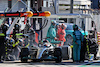 GP ITALIA, George Russell (GBR) Mercedes AMG F1 W13 makes a pit stop.
11.09.2022. Formula 1 World Championship, Rd 16, Italian Grand Prix, Monza, Italy, Gara Day.
- www.xpbimages.com, EMail: requests@xpbimages.com © Copyright: Bearne / XPB Images