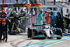 GP ITALIA, George Russell (GBR) Mercedes AMG F1 W13 makes a pit stop.
11.09.2022. Formula 1 World Championship, Rd 16, Italian Grand Prix, Monza, Italy, Gara Day.
- www.xpbimages.com, EMail: requests@xpbimages.com © Copyright: Bearne / XPB Images