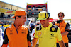 GP ITALIA, (L to R): Lando Norris (GBR) McLaren e Charles Leclerc (MON) Ferrari on the drivers parade.
11.09.2022. Formula 1 World Championship, Rd 16, Italian Grand Prix, Monza, Italy, Gara Day.
- www.xpbimages.com, EMail: requests@xpbimages.com © Copyright: Bearne / XPB Images