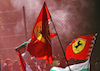 GP ITALIA, Circuit Atmosfera - Ferrari flags at the podium.
11.09.2022. Formula 1 World Championship, Rd 16, Italian Grand Prix, Monza, Italy, Gara Day.
 - www.xpbimages.com, EMail: requests@xpbimages.com © Copyright: Coates / XPB Images