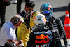 GP ITALIA, (L to R): Charles Leclerc (MON) Ferrari e George Russell (GBR) Mercedes AMG F1 in parc ferme with vincitore Max Verstappen (NLD) Red Bull Racing.
11.09.2022. Formula 1 World Championship, Rd 16, Italian Grand Prix, Monza, Italy, Gara Day.
 - www.xpbimages.com, EMail: requests@xpbimages.com © Copyright: Coates / XPB Images
