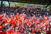 GP ITALIA, Circuit Atmosfera - Ferrari fans in the grandstand.
11.09.2022. Formula 1 World Championship, Rd 16, Italian Grand Prix, Monza, Italy, Gara Day.
 - www.xpbimages.com, EMail: requests@xpbimages.com © Copyright: Coates / XPB Images