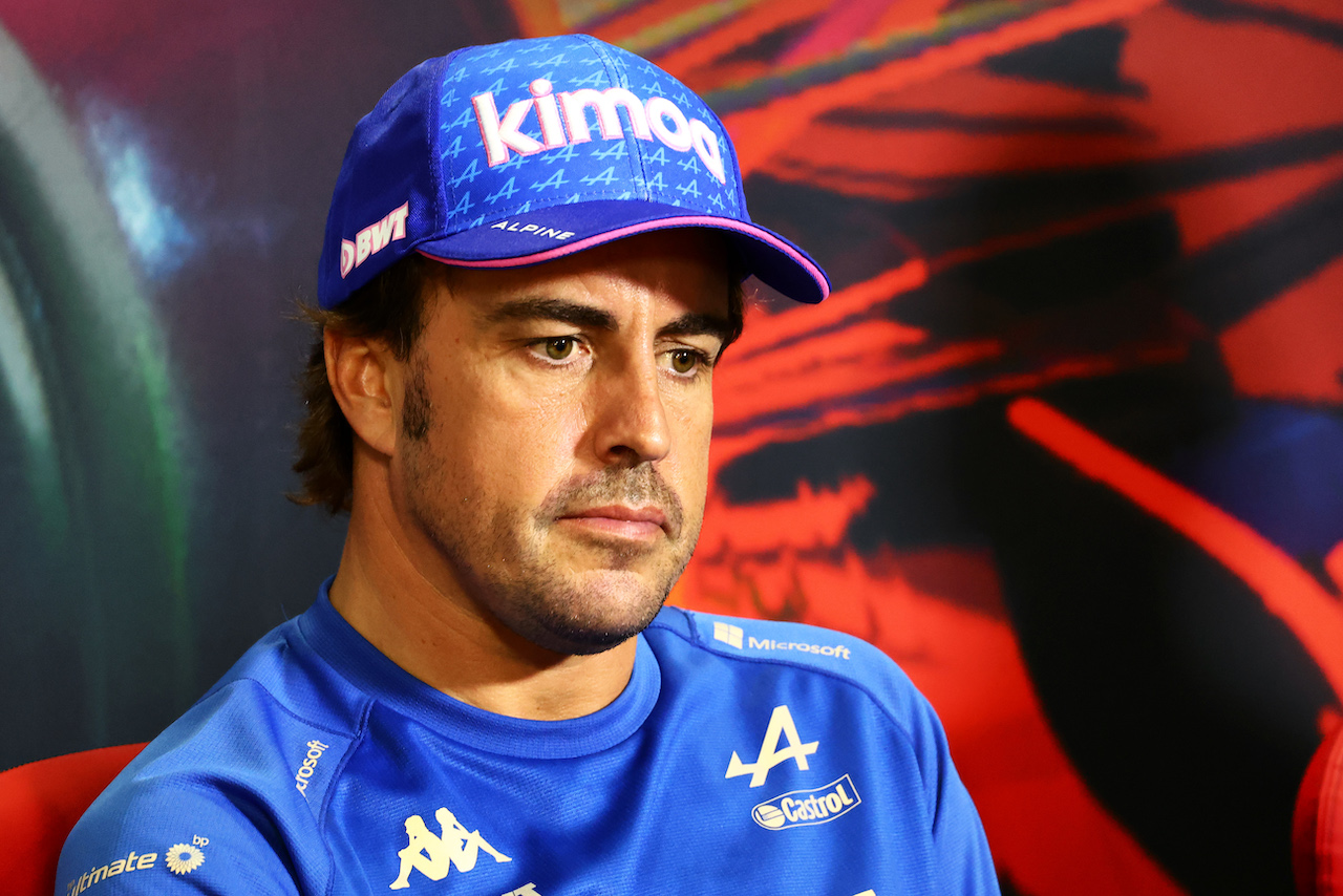 GP ITALIA, Fernando Alonso (ESP) Alpine F1 Team in the FIA Press Conference.
08.09.2022. Formula 1 World Championship, Rd 16, Italian Grand Prix, Monza, Italy, Preparation Day.
- www.xpbimages.com, EMail: requests@xpbimages.com © Copyright: Charniaux / XPB Images