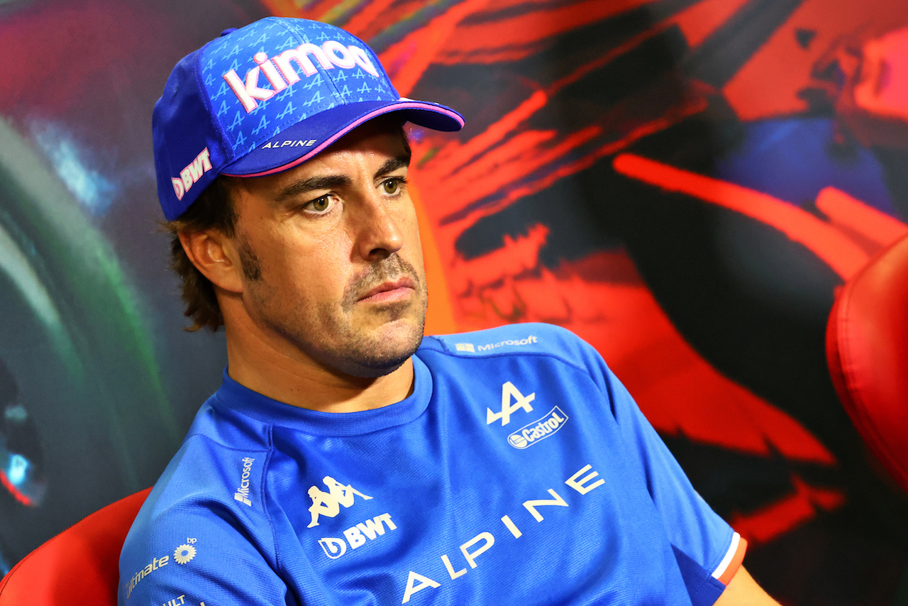 GP ITALIA, Fernando Alonso (ESP) Alpine F1 Team in the FIA Press Conference.
08.09.2022. Formula 1 World Championship, Rd 16, Italian Grand Prix, Monza, Italy, Preparation Day.
- www.xpbimages.com, EMail: requests@xpbimages.com © Copyright: Charniaux / XPB Images