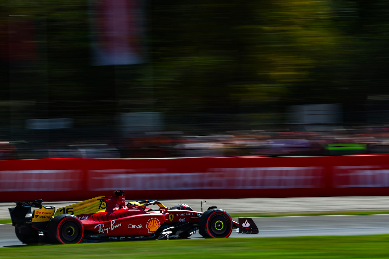GP ITALIA, Charles Leclerc (FRA), Ferrari 
10.09.2022. Formula 1 World Championship, Rd 16, Italian Grand Prix, Monza, Italy, Qualifiche Day.
- www.xpbimages.com, EMail: requests@xpbimages.com ¬© Copyright: Charniaux / XPB Images