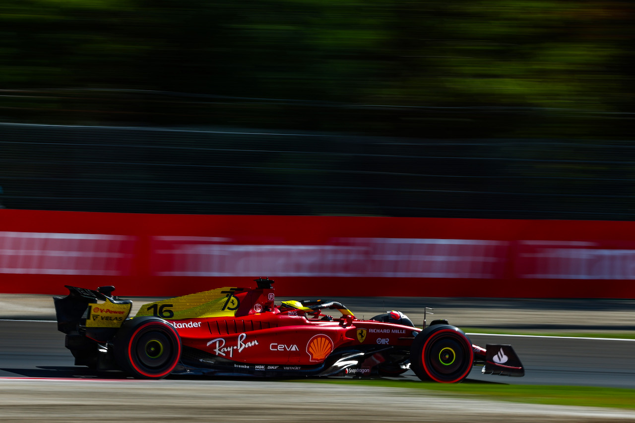 GP ITALIA, Charles Leclerc (FRA), Ferrari 
10.09.2022. Formula 1 World Championship, Rd 16, Italian Grand Prix, Monza, Italy, Qualifiche Day.
- www.xpbimages.com, EMail: requests@xpbimages.com ¬© Copyright: Charniaux / XPB Images