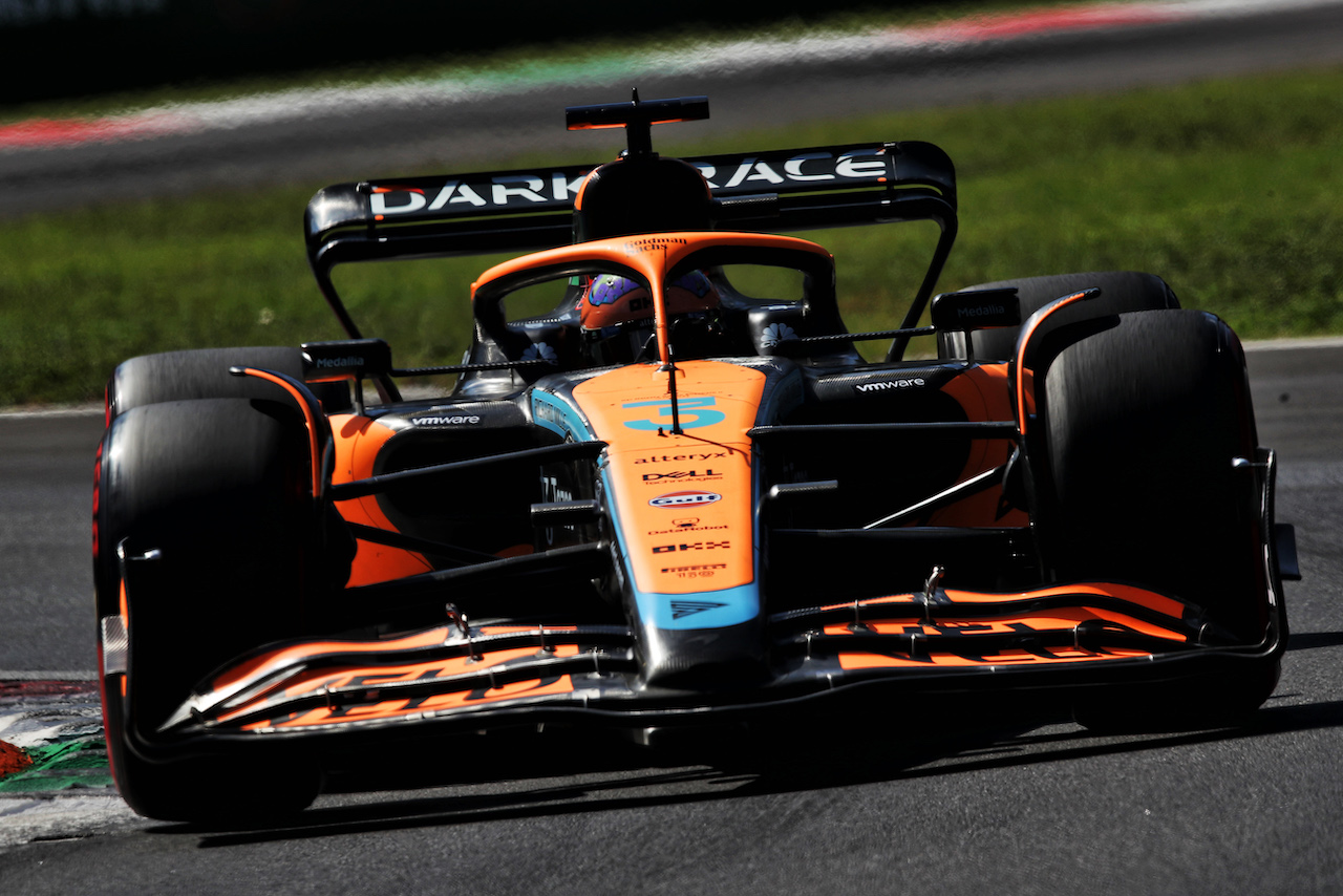GP ITALIA, Daniel Ricciardo (AUS) McLaren MCL36.
10.09.2022. Formula 1 World Championship, Rd 16, Italian Grand Prix, Monza, Italy, Qualifiche Day.
 - www.xpbimages.com, EMail: requests@xpbimages.com © Copyright: Coates / XPB Images