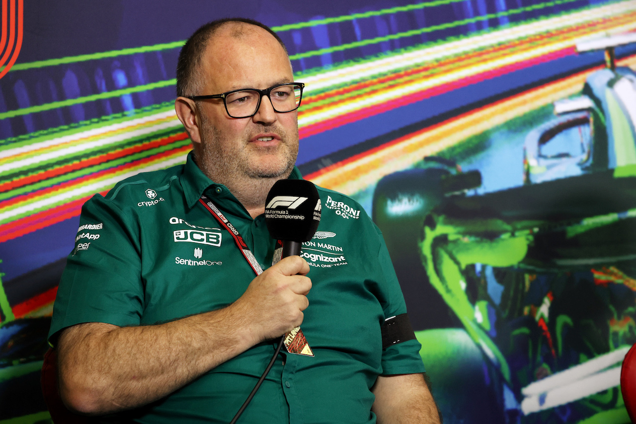 GP ITALIA, Tom McCullough (GBR) Aston Martin F1 Team Performance Director in the FIA Press Conference.
10.09.2022. Formula 1 World Championship, Rd 16, Italian Grand Prix, Monza, Italy, Qualifiche Day.
- www.xpbimages.com, EMail: requests@xpbimages.com © Copyright: Bearne / XPB Images